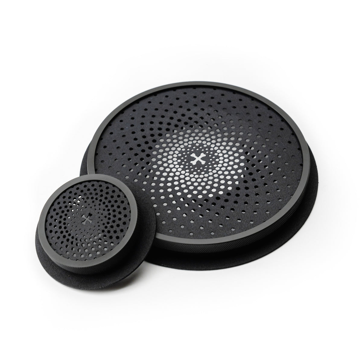 CarBone Sound Guards - Speaker covers for 2 tweeters and 2 main speakers - Black - RAW