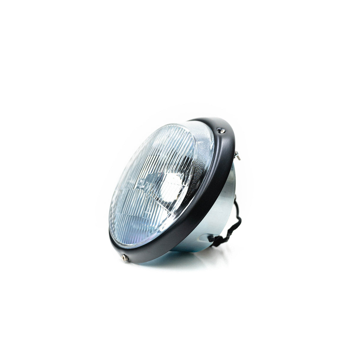 Bi-LED headlights CHROME + H4 Clear Ribbed Lens (set of 2)