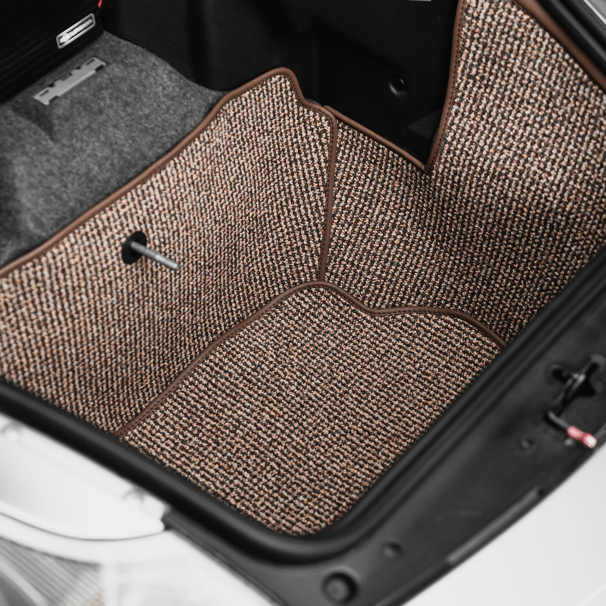 996 C2 - 911 Trunk Mat Liner (1997-2004) - Brown Houndstooth