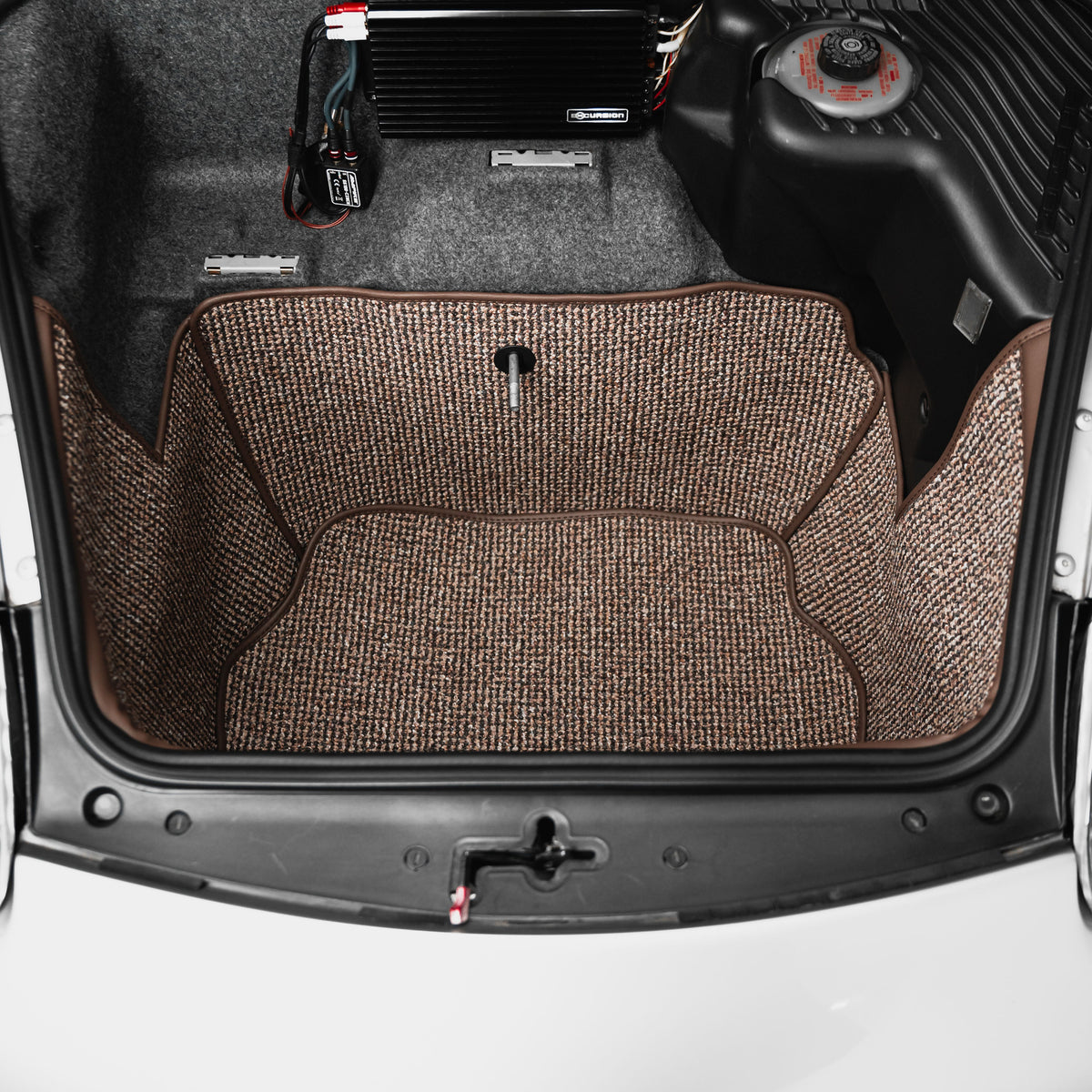 996 C2 - 911 Trunk Mat Liner (1997-2004) - Brown Houndstooth
