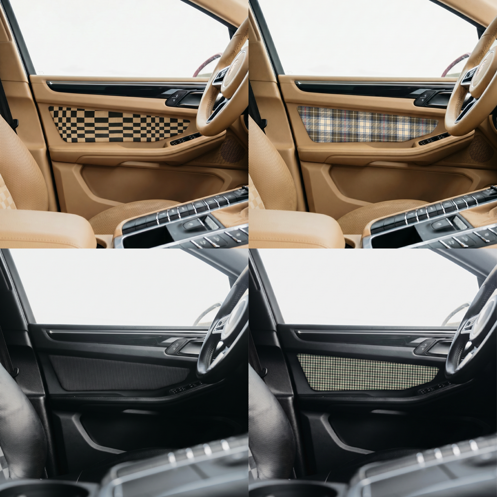 CarBone Macan Door Pads - RAW - set of 4