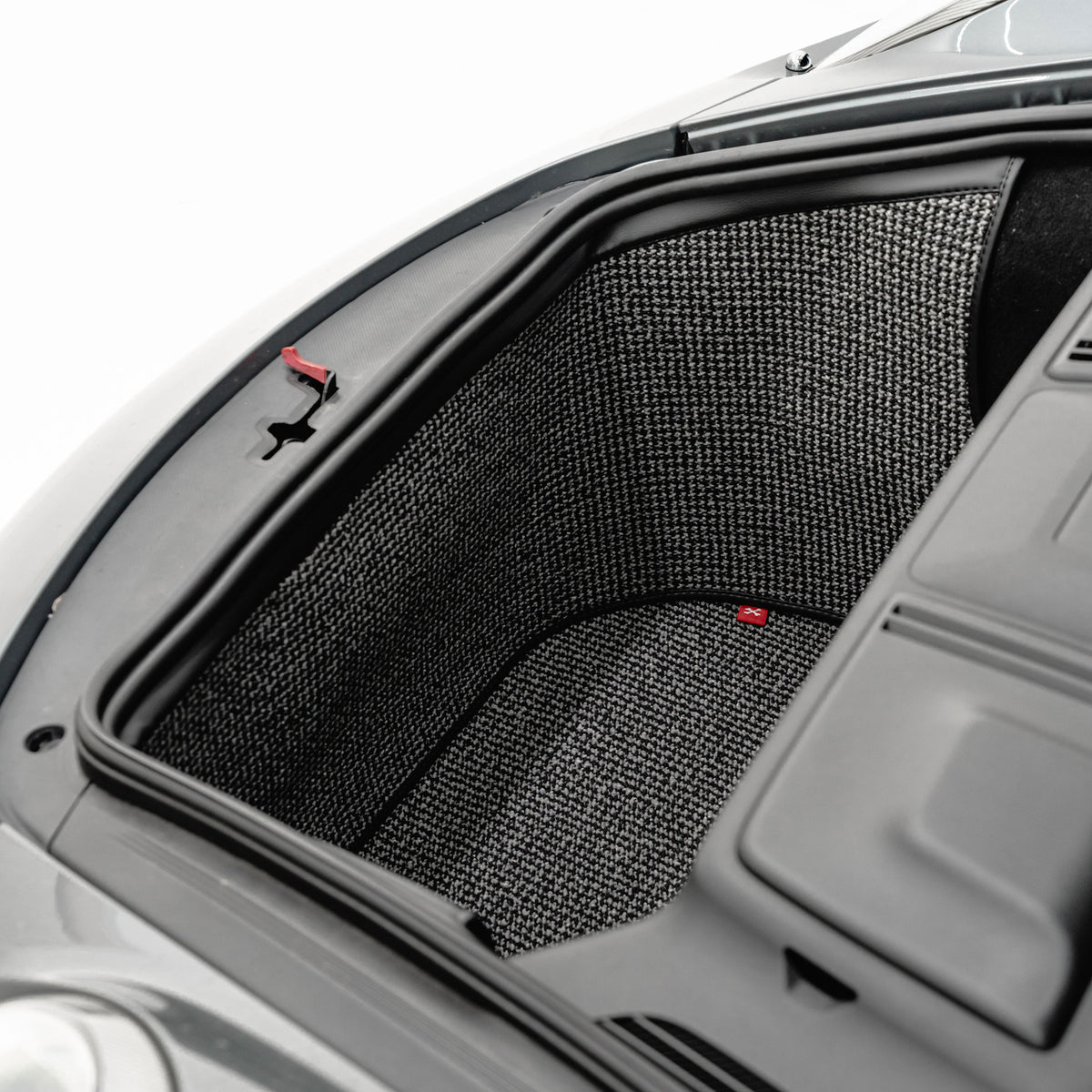 997 C4 - 911 Trunk Mat Liner (2005-2011) - Black/Grey Houndstooth