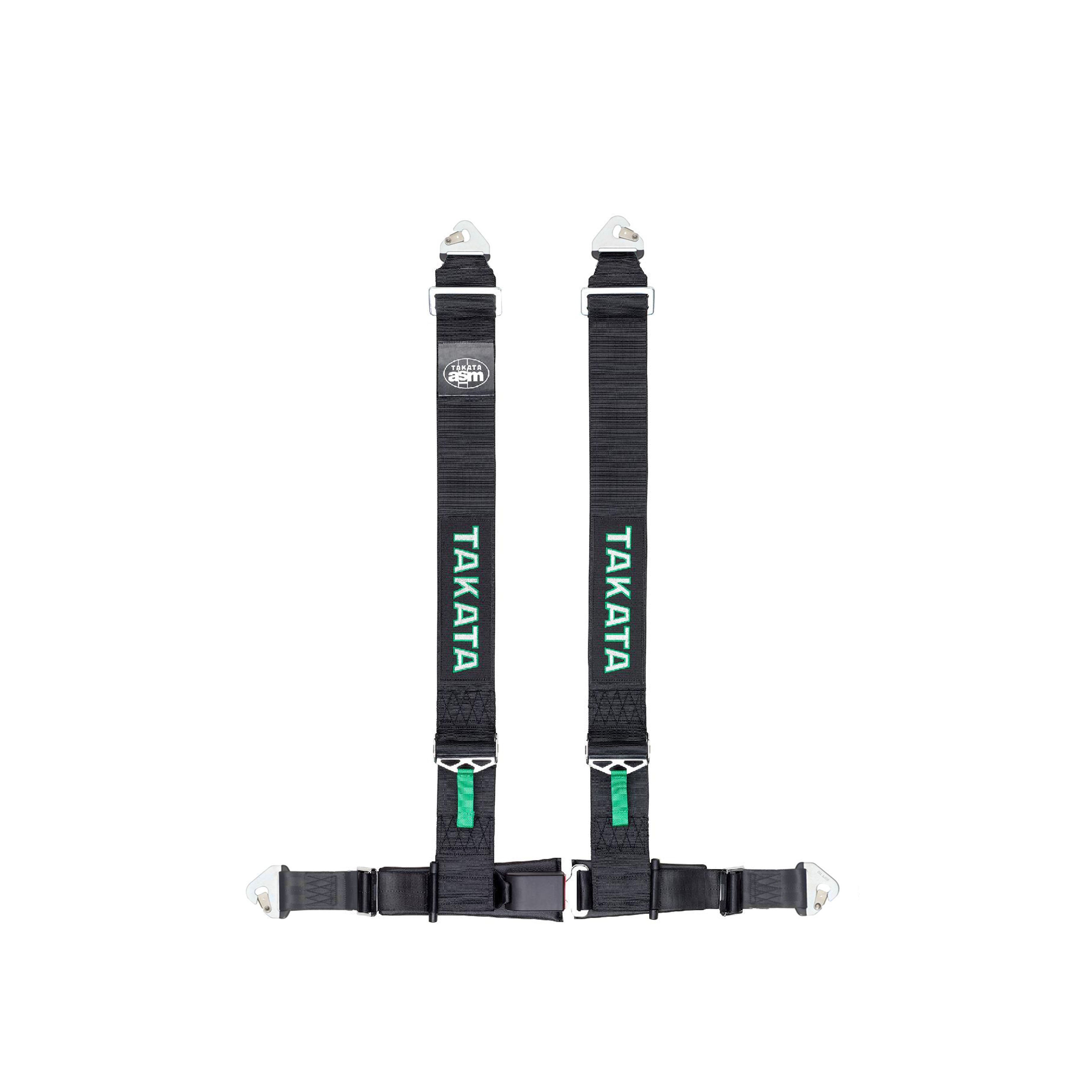 TAKATA Drift III ASM 3in Shoulder-2in Lap Belt-Pull-Up Lap Adjuster w/Snap-on lap bracket- Snap-on Shoulders wrap in