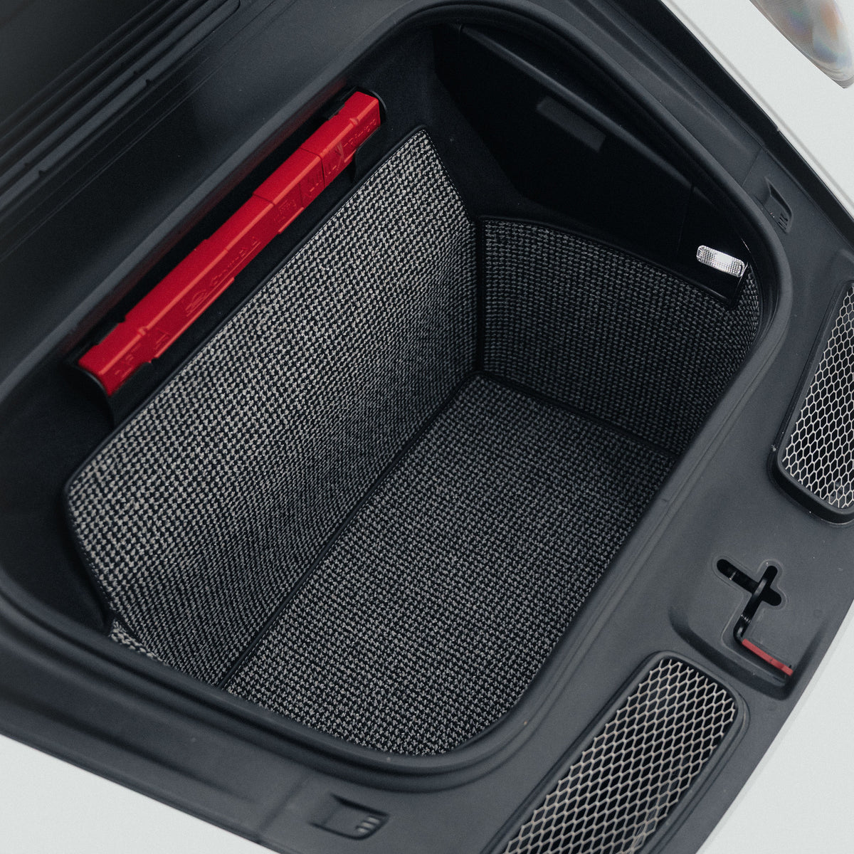 992 C2 - 911 Trunk Mat Liner (2019-present) - Black-Grey Houndstooth