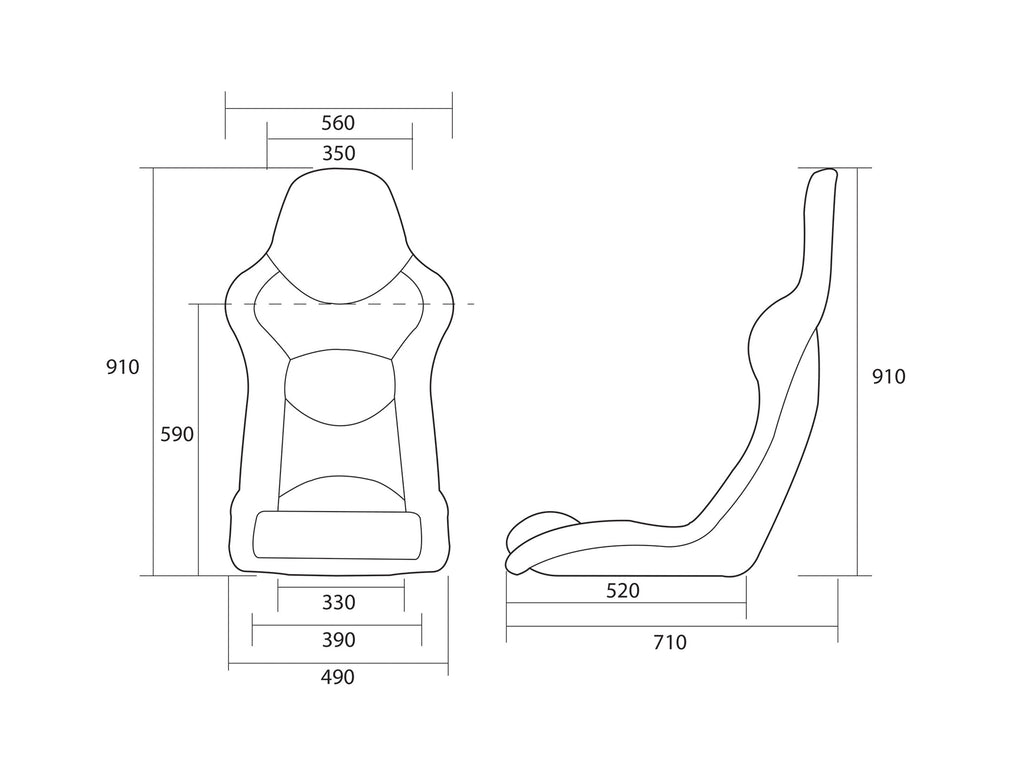 Cobra Nogaro Circuit Fiberglass Racing Seat — view 15