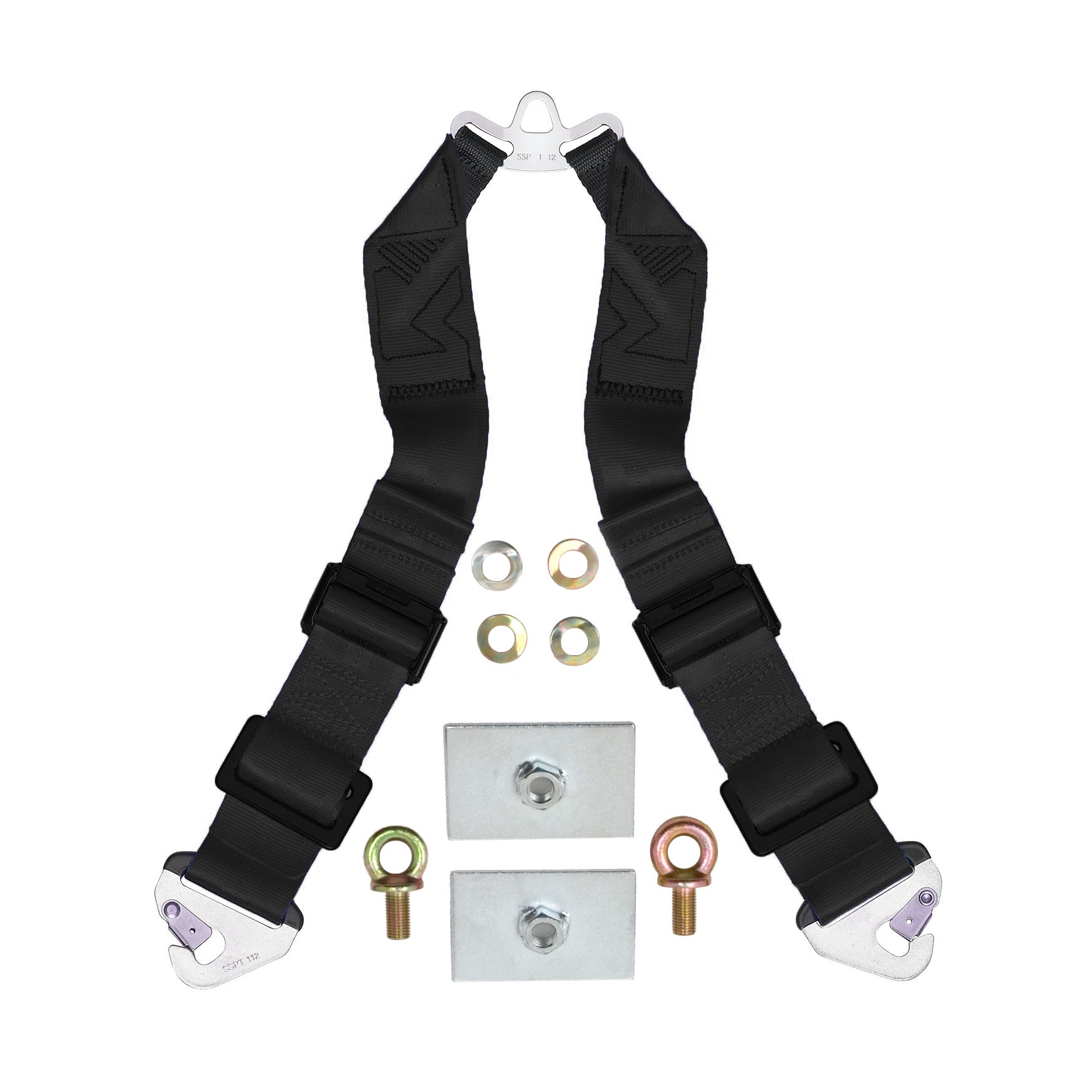 Schroth T-Bar Snap-on 6-Point Sub-Strap w/Inline Adjusters