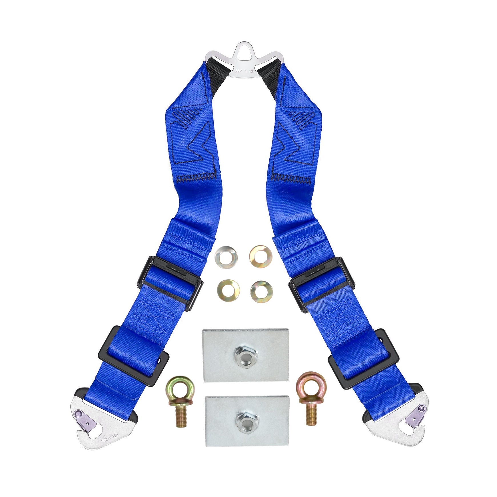 Schroth T-Bar Snap-on 6-Point Sub-Strap w/Inline Adjusters
