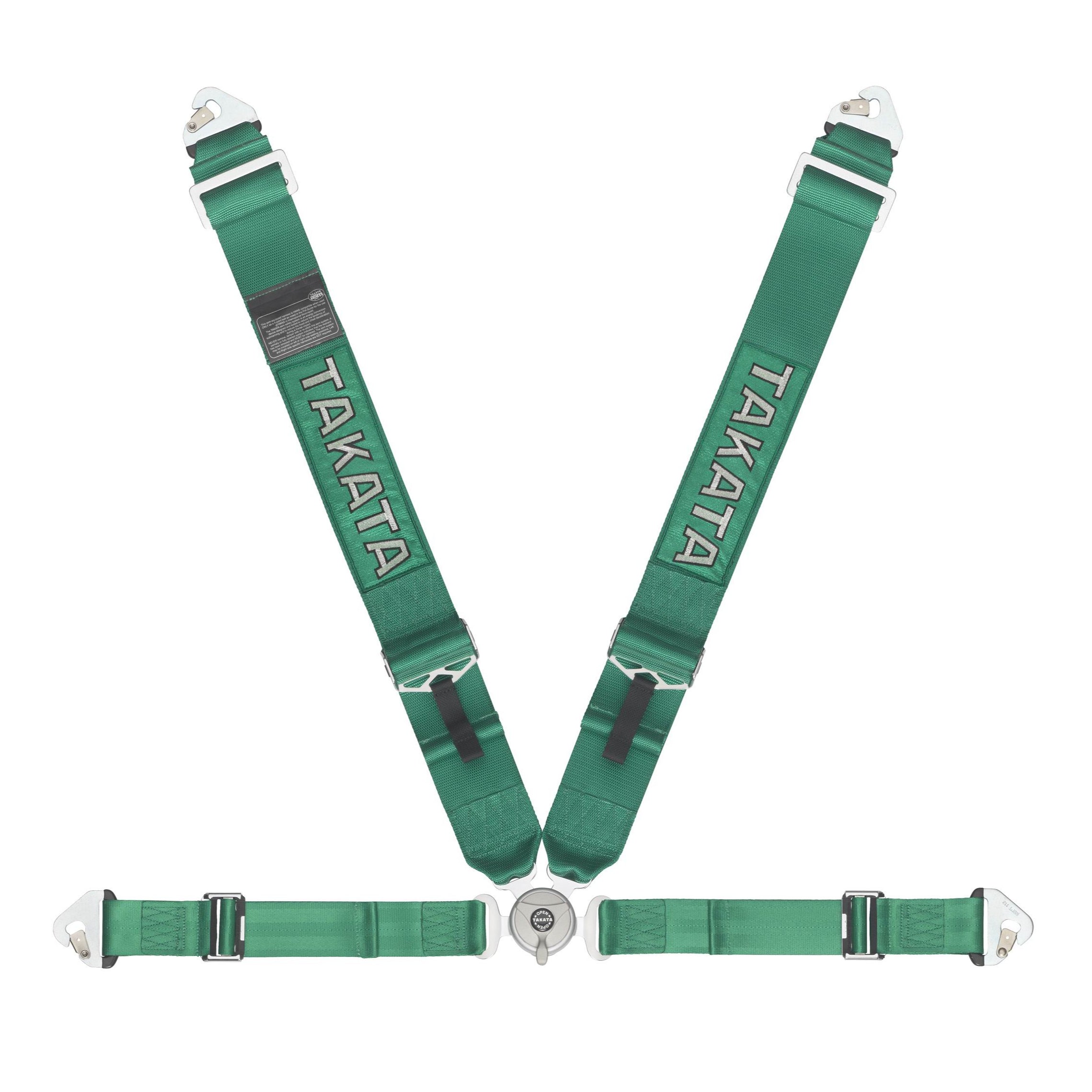 TAKATA Race4 ASM 3in Shoulder-2in Lap Belt-Pull-up Lap Adjuster- Snap-on attachments