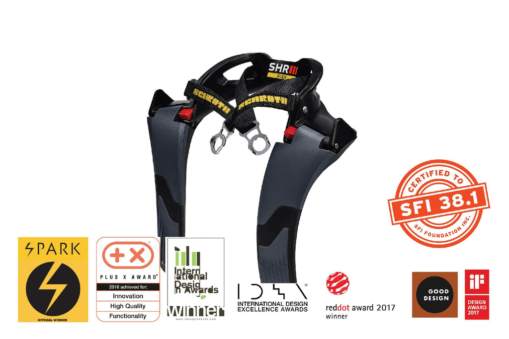Schroth SHR Flex SFI 38.1 with Cutout for Collar Bone- Includes Helmet Posts