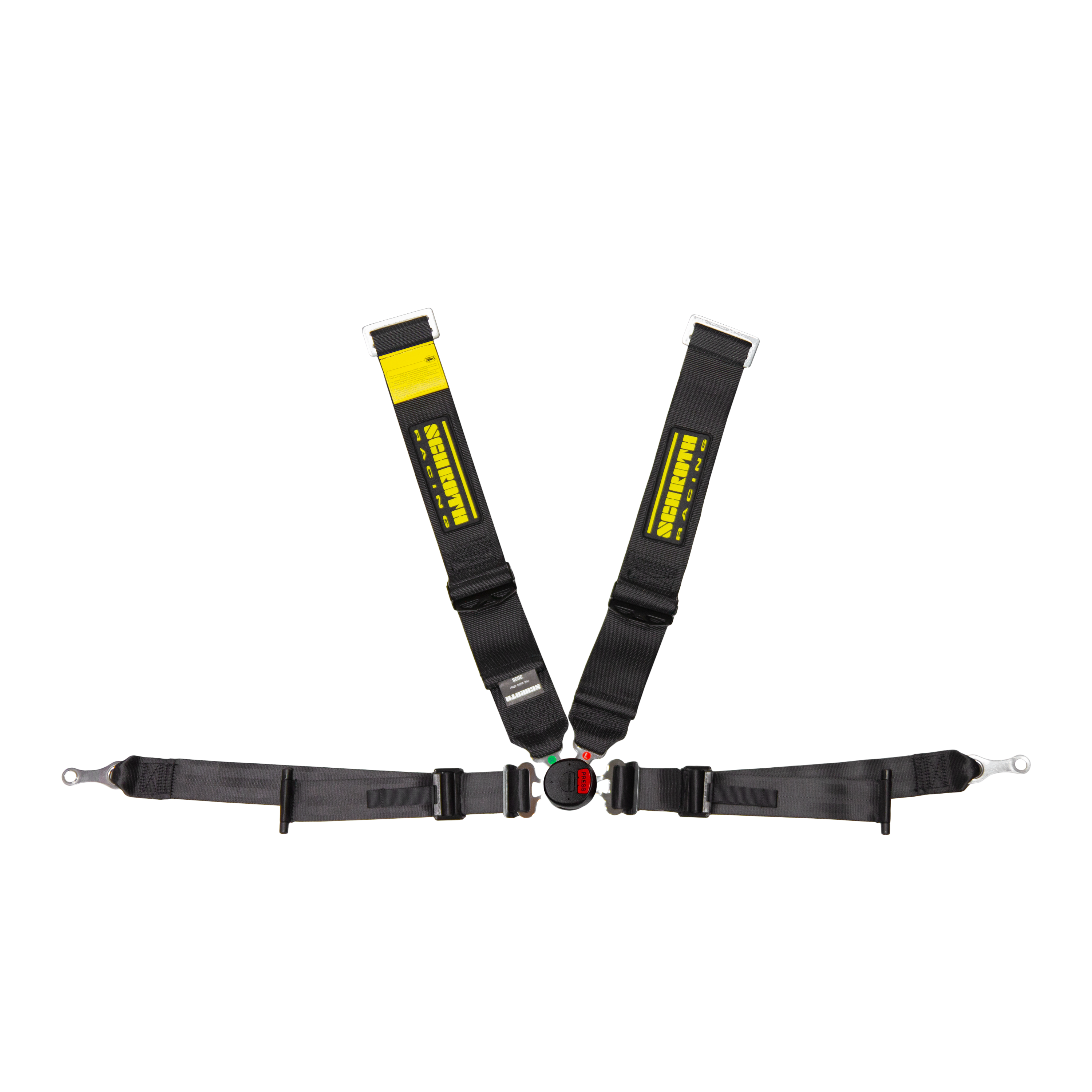 Schroth Profi II ASM FE 4-Point Harness — Pull-Down, Bolt-In (Push-Button Camlock)