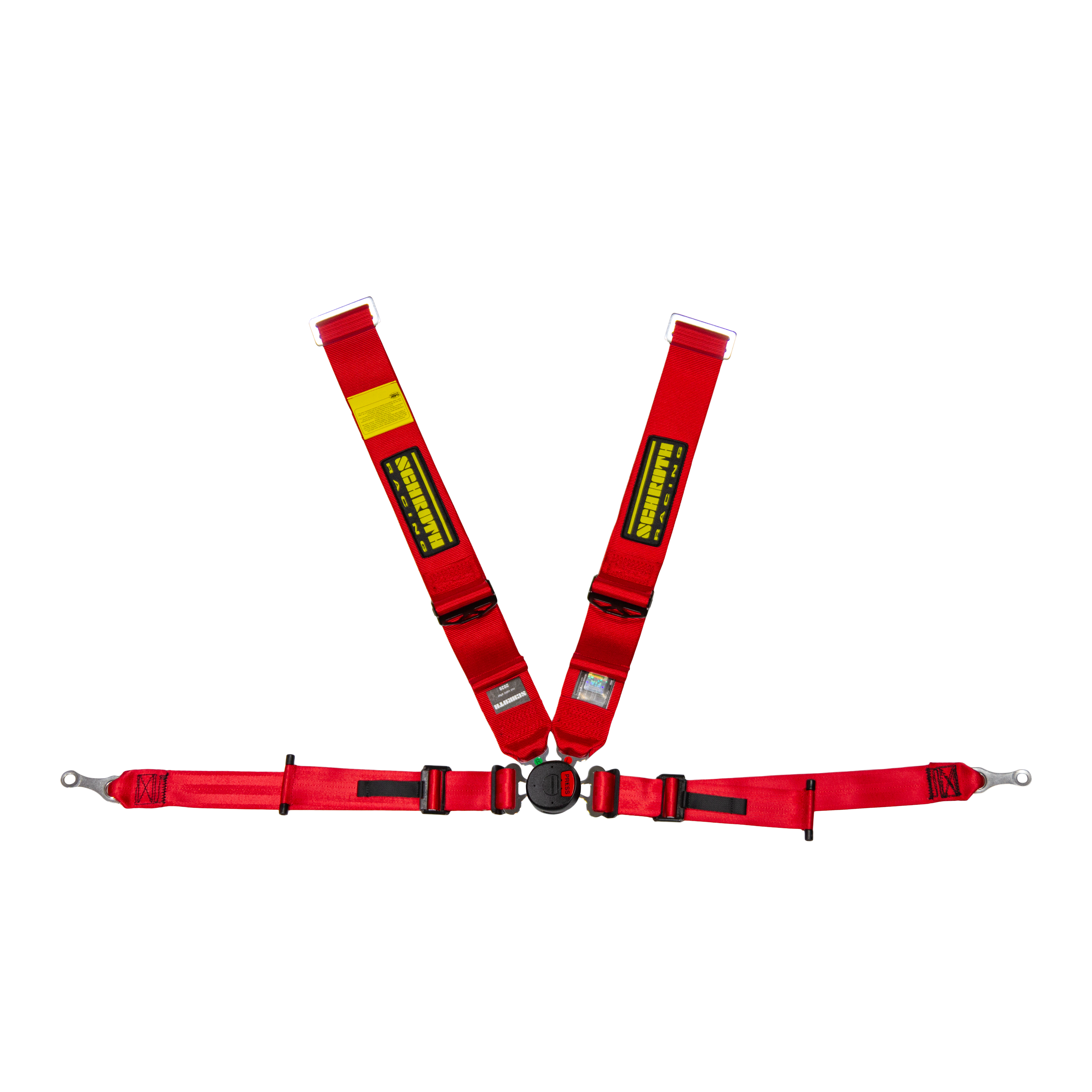 Schroth Profi II ASM FE 4-Point Harness — Pull-Down, Bolt-In (Push-Button Camlock)