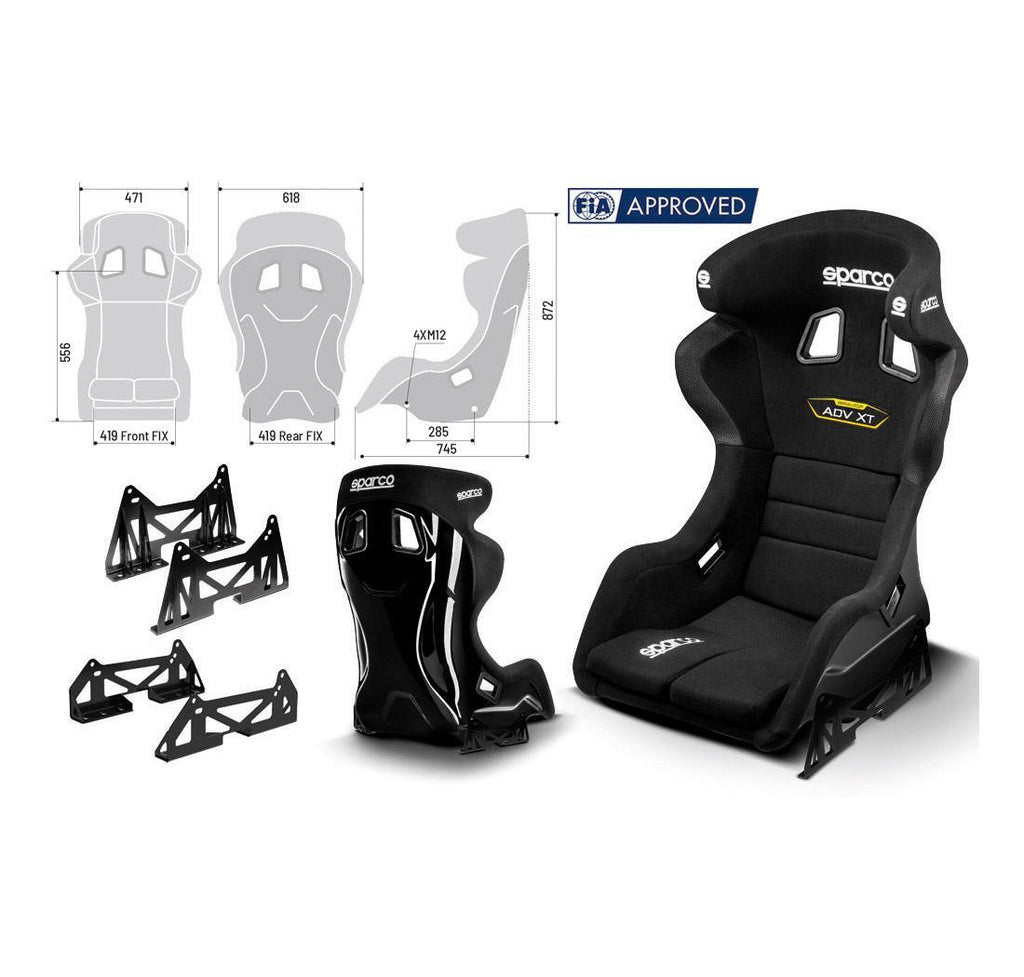 Sparco ADV XT Fiberglass Racing Seat | FIA 8855-2021 — view 4