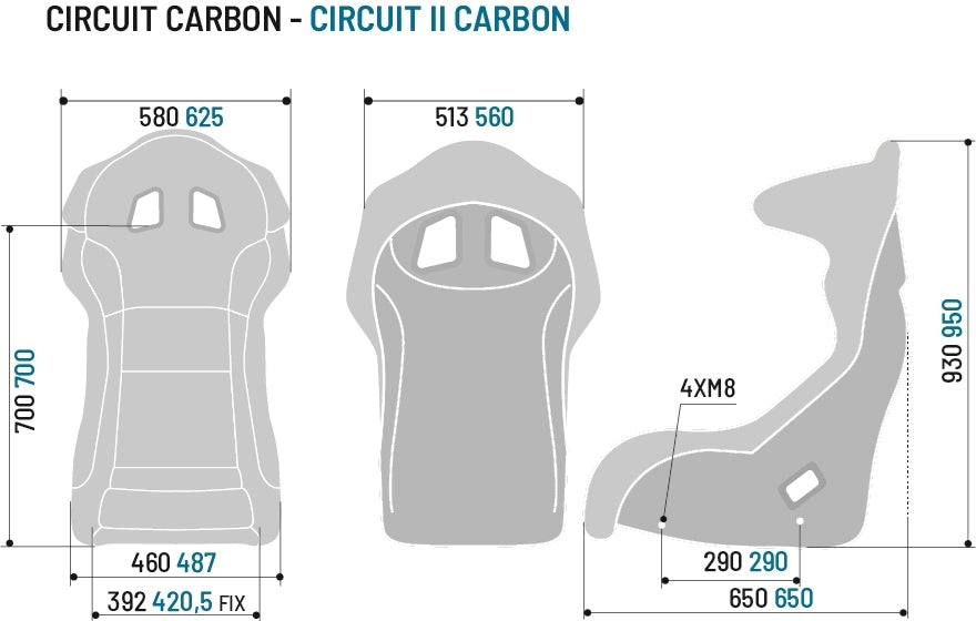 Sparco Circuit / Circuit II Carbon Fiber Racing Seat | FIA 8855-1999 — view 8