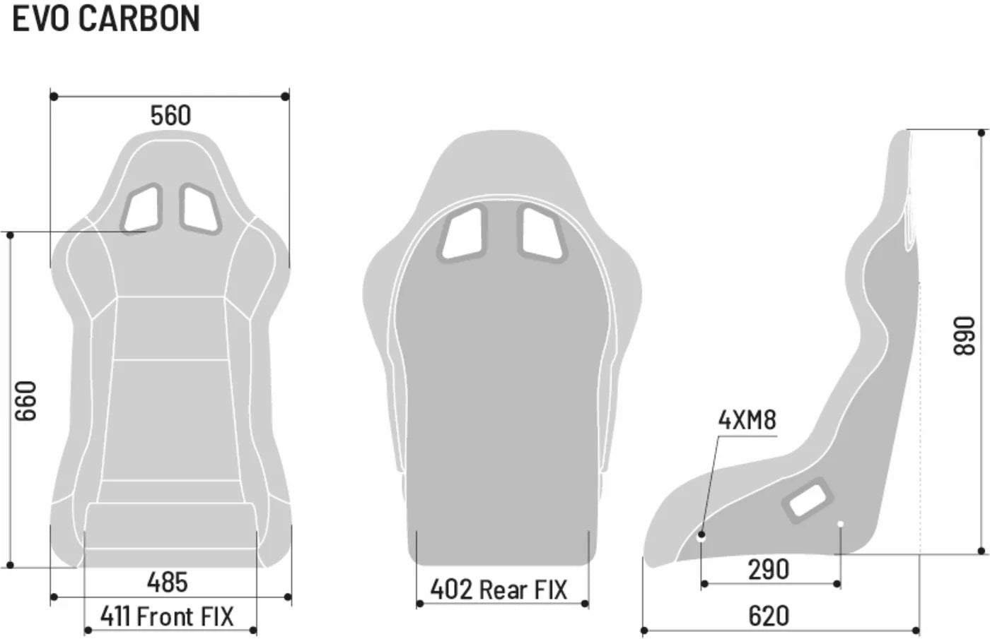 Sparco EVO Performance Carbon Fiber Racing Seat | FIA 8855-1999 — view 5