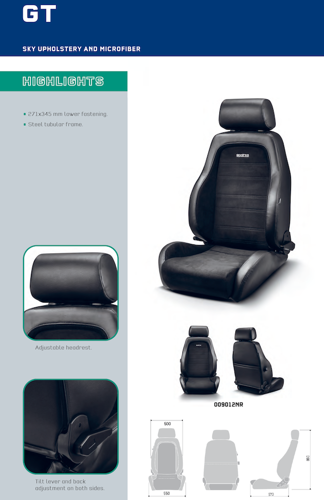 Sparco GT Performance Racing Seat — view 6