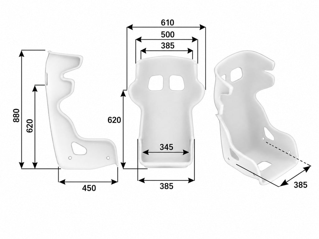 OMP HTE EVO OFFROAD Fiberglass Racing Seat